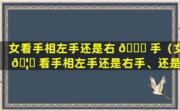 女看手相左手还是右 🐅 手（女 🦄 看手相左手还是右手、还是35后看左手）